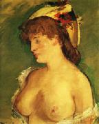 Blonde Woman with Naked Breasts, Edouard Manet